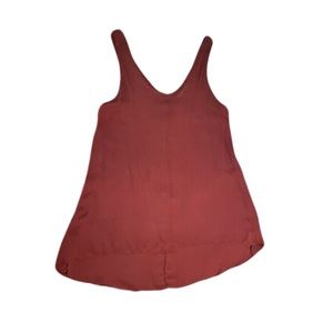 Flowy Oversized Burgundy Tank by Painted Threads